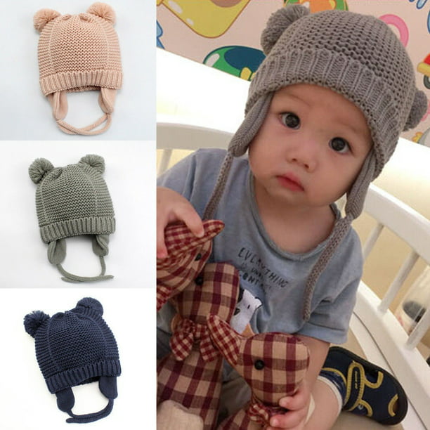 New  Toddler Kid Girl&Boy Baby Infant Winter Warm Crochet Knit Hat Beanie Cap 
